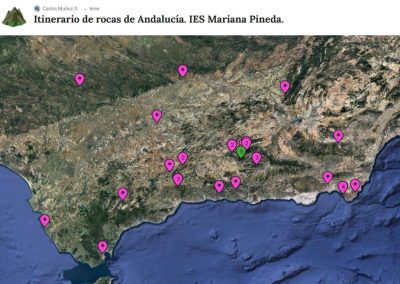 Itinerario de Rocas de Andalucia. IES Mariana Pineda.