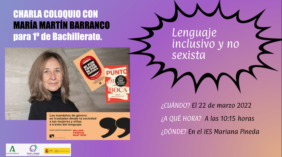 Charla coloquio con María Martín Barranco